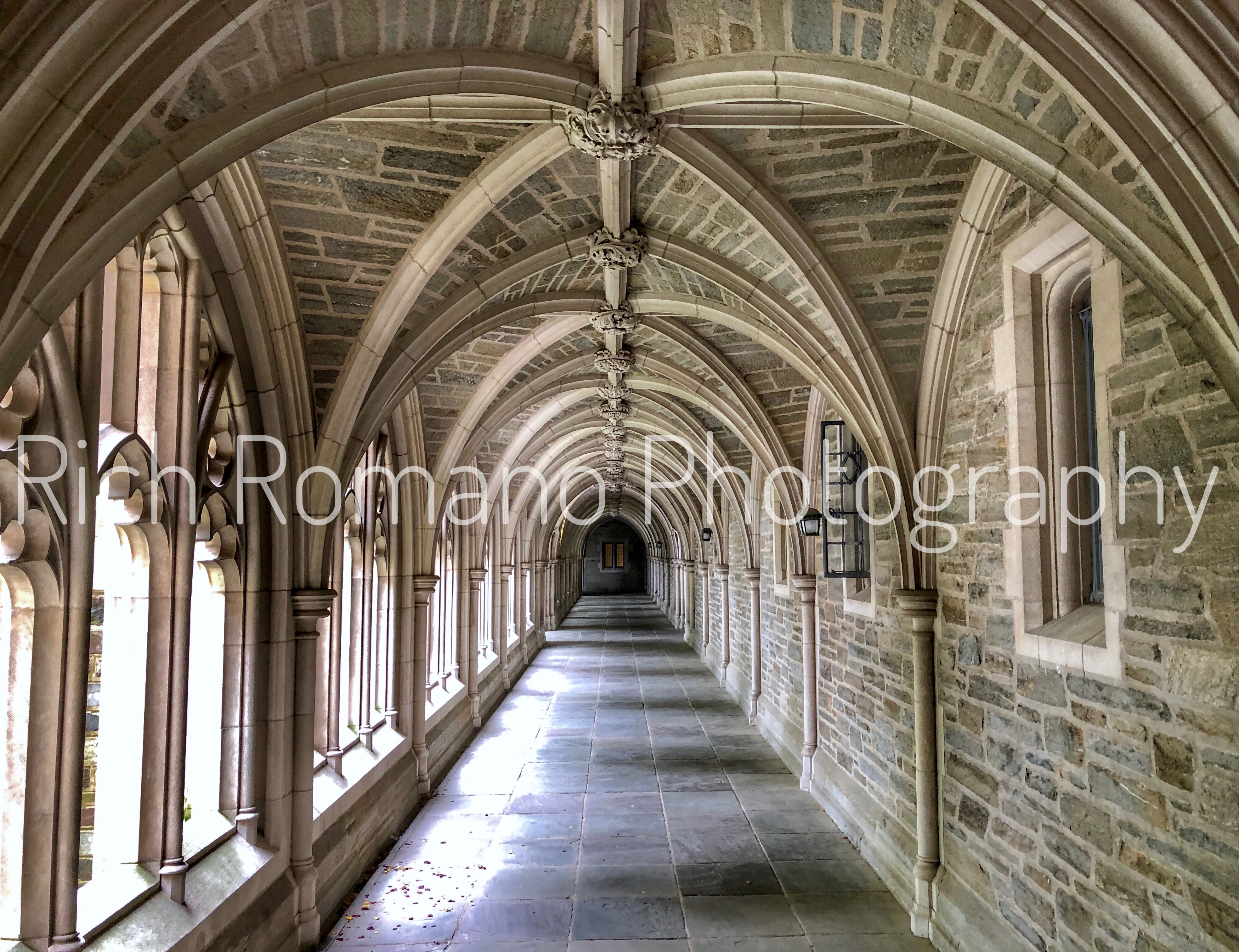 arch hallway at princeton university in new jersey
